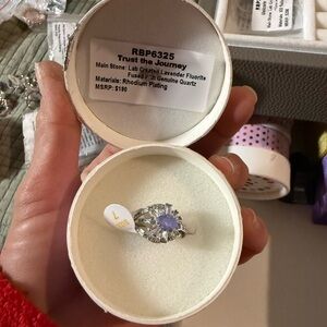 Trust the Journey Lavender Fluorite Ring